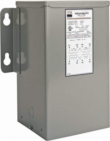 Sola/Hevi-Duty - 120/240 Input Volt, 12/24 Output Volt, 60 Hz, Buck Boost Transformer - 1 Phase, 10 Inch Wide x 7 Inch Deep x 12 Inch High, cULus Listed E77014 - Americas Industrial Supply