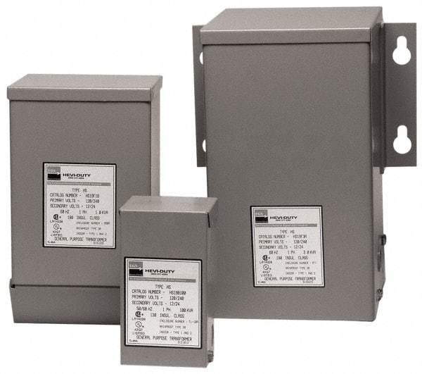 Sola/Hevi-Duty - 120/240 Input Volt, 12/24 Output Volt, 60 Hz, Buck Boost Transformer - 1 Phase, 14 Inch Wide x 9 Inch Deep x 17 Inch High, cULus Listed E77014 - Americas Industrial Supply