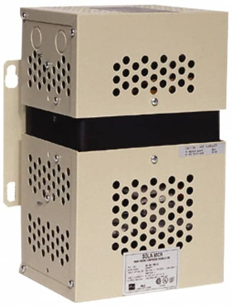 Sola/Hevi-Duty - 480 Volt Max Input, 2,000 VA, Hardwired Power Conditioner - 120 Volt, 240 Volt Output, 13 Inch Wide x 18 Inch High x 10 Inch Deep - Americas Industrial Supply