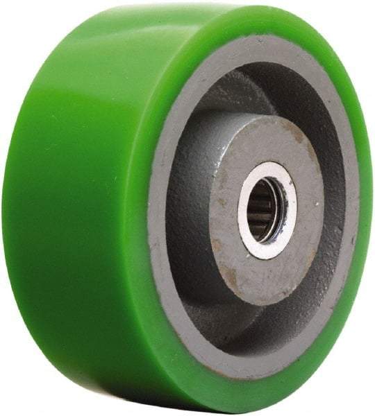 Hamilton - 5 Inch Diameter x 2 Inch Wide, Polyurethane on Cast Iron Caster Wheel - 1,050 Lb. Capacity, 2-1/4 Inch Hub Length, 1-7/16 Inch Axle Diameter, Plain Bore Bearing - Americas Industrial Supply