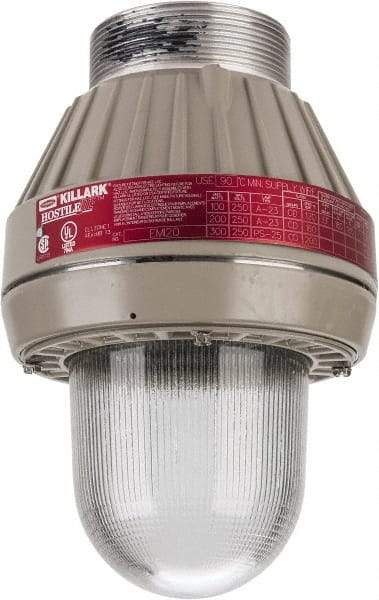 Hubbell Killark - 120 VAC, 100, 150, 200 & 300 Watt, Incandescent Hazardous Location Light Fixture - Corrosion, Dirt, Dust, Moisture & Vibration Resistant, Aluminum Housing - Americas Industrial Supply