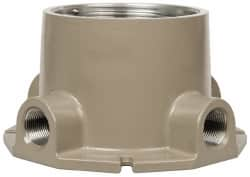 Hubbell Killark - Gray Light Fixture Ceiling Bracket - For Use with Hazardous Location HID Fixture - EZ Series, CSA File LR11713, UL File E10514 & E91793 - Americas Industrial Supply