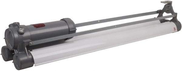 Hubbell Killark - 120 VAC, 60 Watt, Fluorescent Hazardous Location Light Fixture - Corrosion, Dirt & Vibration Resistant & Explosionproof, Aluminum Alloy Housing, 52-13/16" Long x 11" Wide x 9-3/32" High - Americas Industrial Supply