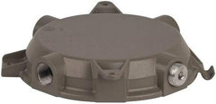 Hubbell Killark - Gray Light Fixture Ceiling Cap - For Use with Hazardous Location HID Fixture - MB Series, CSA File LR11713, UL File E10514 & E91793 - Americas Industrial Supply