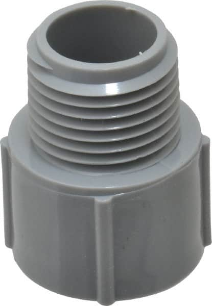 Thomas & Betts - 1/2" Trade, PVC Threaded Rigid Conduit Male Adapter - Insulated - Americas Industrial Supply