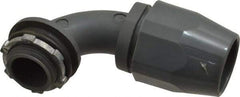 Thomas & Betts - 3/4" Trade, Thermoplastic Threaded Angled Liquidtight Conduit Connector - Insulated - Americas Industrial Supply