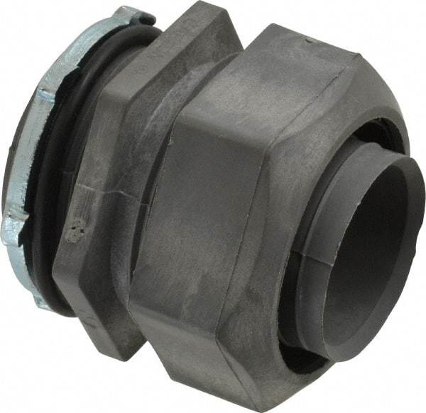 Thomas & Betts - 1-1/2" Trade, Thermoplastic Threaded Straight Liquidtight Conduit Connector - Insulated - Americas Industrial Supply