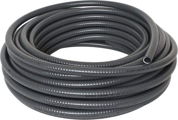 Thomas & Betts - 1/2" Trade Size, 100' Long, Flexible Liquidtight Conduit - PVC, 0.627" ID, Gray - Americas Industrial Supply