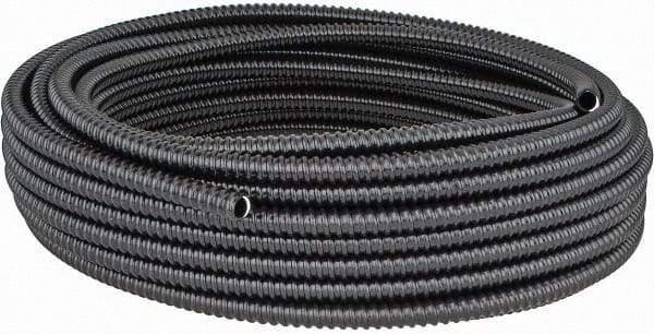 Thomas & Betts - 3/8" Trade Size, 100' Long, Flexible Liquidtight Conduit - PVC, 0.489" ID, Black - Americas Industrial Supply