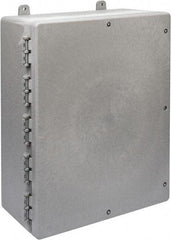 Thomas & Betts - Thermoplastic Standard Enclosure Hinge Flat Cover - NEMA 1, 2, 3, 4, 12, 3S, 3SX, 3X, 4X, 16-1/2" Wide x 20" High x 7-1/2" Deep - Americas Industrial Supply