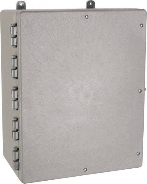 Thomas & Betts - Thermoplastic Standard Enclosure Hinge Flat Cover - NEMA 1, 2, 3, 4, 12, 3S, 3SX, 3X, 4X, 16-1/2" Wide x 20" High x 9-1/2" Deep - Americas Industrial Supply