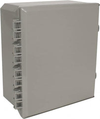 Thomas & Betts - Polycarbonate Standard Enclosure Hinge Flat Cover - NEMA 1, 2, 3, 4, 12, 3S, 3SX, 3X, 4X, 12" Wide x 14" High x 6" Deep, Impact Resistant - Americas Industrial Supply