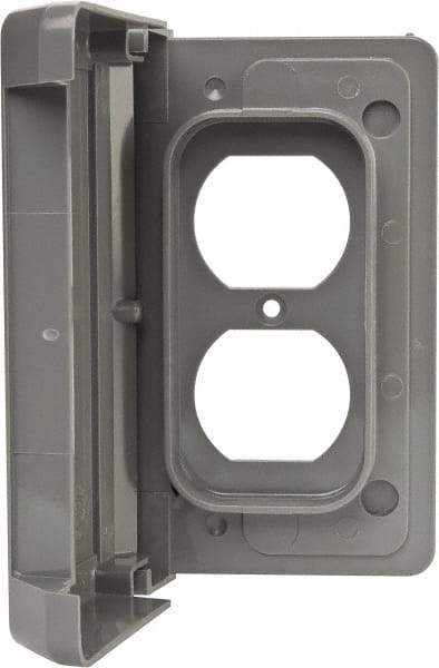 Thomas & Betts - Electrical Outlet Box Polycarbonate Duplex Receptacle Cover - Americas Industrial Supply