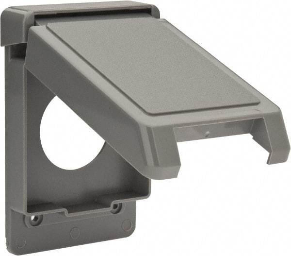 Thomas & Betts - Electrical Outlet Box Polycarbonate Single Receptacle Cover - Americas Industrial Supply