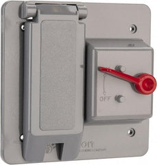 Thomas & Betts - Electrical Outlet Box Polycarbonate Combination Toggle with GFI Cover - Americas Industrial Supply