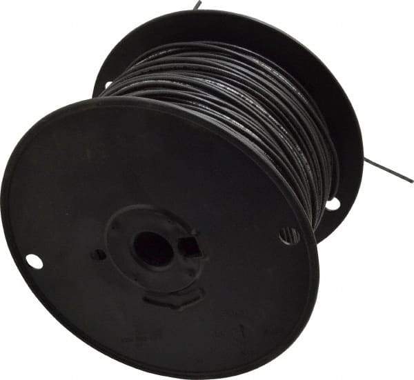 Southwire - 18 AWG, 16 Strand, Black Machine Tool Wire - PVC, Acid, Moisture and Oil Resistant, 500 Ft. Long - Americas Industrial Supply