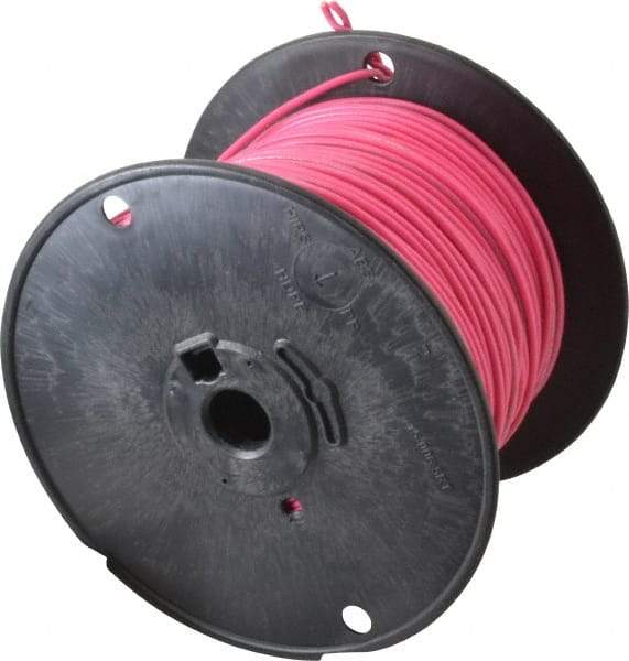 Southwire - 18 AWG, 16 Strand, Pink Machine Tool Wire - PVC, Acid, Moisture and Oil Resistant, 500 Ft. Long - Americas Industrial Supply