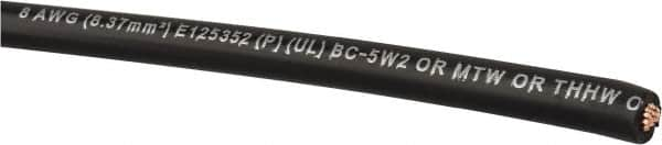 Southwire - 8 AWG, 19 Strand, Black Machine Tool Wire - PVC, Acid, Moisture and Oil Resistant, 500 Ft. Long - Americas Industrial Supply