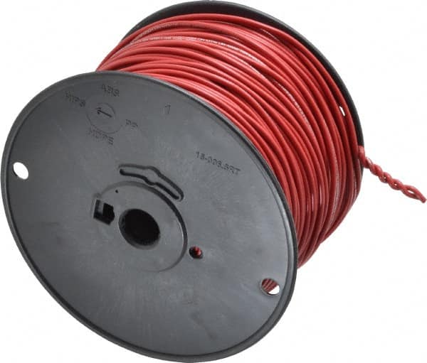 Southwire - 16 AWG, 26 Strand, Red Machine Tool Wire - PVC, Acid, Moisture and Oil Resistant, 500 Ft. Long - Americas Industrial Supply