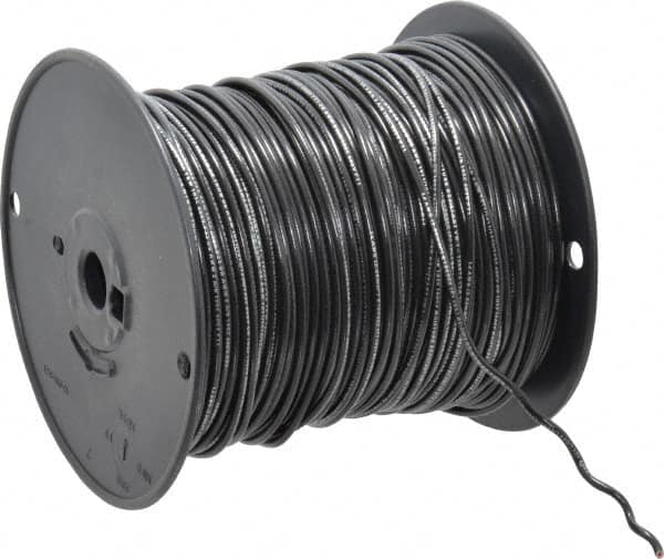 Southwire - 14 AWG, 41 Strand, Black Machine Tool Wire - PVC, Acid, Moisture and Oil Resistant, 500 Ft. Long - Americas Industrial Supply