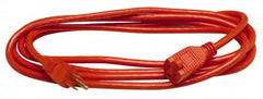 Southwire - 100', 14/3 Gauge/Conductors, Orange Indoor & Outdoor Extension Cord - 1 Receptacle, 13 Amps, 125 VAC, UL SJTOW, NEMA 5-15P, 5-15R - Americas Industrial Supply