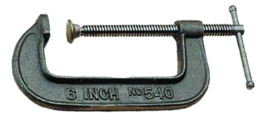 540 Series Ductile Alloy C-Clamp, 5" Capacity, 2250 lbs Clamp force, 5/8" Spindle Diameter - Americas Industrial Supply