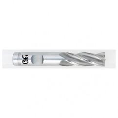 11/16 Dia. x 3-5/8 Overall Length 4-Flute Square End HSS-CO SE End Mill-Round Shank-Non-Center Cutting-Uncoated - Americas Industrial Supply