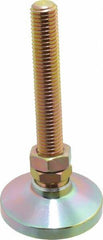 Gibraltar - 5/8-11 Bolt Thread, Studded Pivotal Stud Mount Leveling Pad & Mount - 6,000 Max Lb Capacity, 2-1/2" Base Diam - Americas Industrial Supply