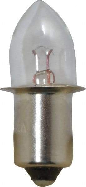 Value Collection - 1.19 Watt, 2.38 Volt, Incandescent Miniature & Specialty B3-1/2 Lamp - Single Contact Miniature Flanged Base, 1 to 1.999 Equivalent Range, Warm (1,000 to 3,000), Dimmable, 1-1/4" OAL - Americas Industrial Supply