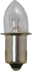 Value Collection - 1.19 Watt, 2.38 Volt, Incandescent Miniature & Specialty B3-1/2 Lamp - Single Contact Miniature Flanged Base, 1 to 1.999 Equivalent Range, Warm (1,000 to 3,000), Dimmable, 1-1/4" OAL - Americas Industrial Supply