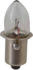 Value Collection - 1.11 Watt, 3.7 Volt, Incandescent Miniature & Specialty B3-1/2 Lamp - Single Contact Miniature Flanged Base, 1 to 1.999 Equivalent Range, Warm (1,000 to 3,000), Dimmable, 1-1/4" OAL - Americas Industrial Supply