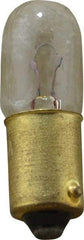 Value Collection - 1.575 Watt, 6.3 Volt, Incandescent Miniature & Specialty T3-1/4 Lamp - Miniature Bayonet Base, 1 to 1.999 Equivalent Range, Warm (1,000 to 3,000), Dimmable, 1-1/4" OAL - Americas Industrial Supply