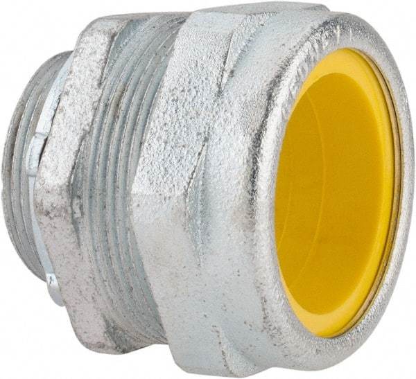 O-Z/Gedney - 1.6 to 1.8" Cable Capacity, Liquidtight, Straight Strain Relief Cord Grip - 5/8 NPT Thread, 1-13/16" Long, Iron - Americas Industrial Supply