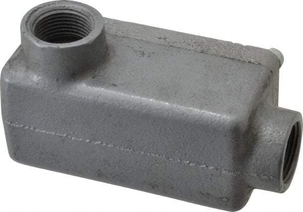 O-Z/Gedney - LR Body, 3/4" Trade, Rigid Malleable Iron Conduit Body - Rectangle, 1" OAL, Hazardous Locations - Americas Industrial Supply