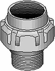 Thomas & Betts - 2-1/2" Trade, Steel Threaded Straight Rigid/Intermediate (IMC) Conduit Male Union - Noninsulated - Americas Industrial Supply