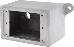 O-Z/Gedney - 1 Gang, 3/4" Knockouts, Iron Rectangle Outlet Box - Weather Resistant - Americas Industrial Supply