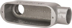 Hubbell Killark - Form 35, LB Body, 1-1/4" Trade, IMC, Rigid Malleable Iron Conduit Body - Oval, 7-1/2" OAL, 28.8 cc Capacity, Hazardous & Wet Locations - Americas Industrial Supply