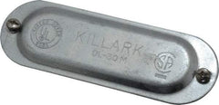 Hubbell Killark - 1" Trade, Steel Conduit Body Cover Plate - Use with Form 35 Conduit Bodies, Form 85 Conduit Bodies - Americas Industrial Supply