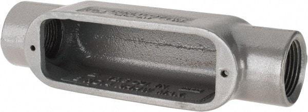 Hubbell Killark - Form 35, C Body, 1" Trade, IMC, Rigid Malleable Iron Conduit Body - Oval, 7-1/8" OAL, 12 cc Capacity, Hazardous & Wet Locations - Americas Industrial Supply