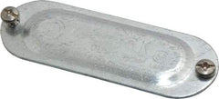 Hubbell Killark - 1/2" Trade, Steel Conduit Body Cover Plate - Use with Form 35 Conduit Bodies, Form 85 Conduit Bodies - Americas Industrial Supply