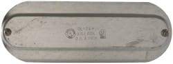 Hubbell Killark - 2-1/2" & 3" Trade, Steel Conduit Body Cover Plate - Use with Form 35 Conduit Bodies, Form 85 Conduit Bodies - Americas Industrial Supply