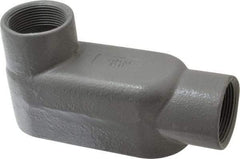 Hubbell Killark - Form 7, LB Body, 1-1/2" Trade, IMC, Rigid Iron Conduit Body - Oval, 7-1/4" OAL, 26 cc Capacity, Gray, Hazardous & Wet Locations - Americas Industrial Supply