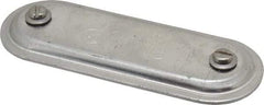 Hubbell Killark - 1" Trade, Aluminum Conduit Body Cover Plate - Use with Form 7 Conduit Bodies - Americas Industrial Supply