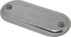 Hubbell Killark - 2" Trade, Steel Conduit Body Cover Plate - Use with Form 7 Conduit Bodies - Americas Industrial Supply