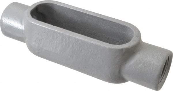 Hubbell Killark - Form 7, C Body, 3/4" Trade, IMC, Rigid Iron Conduit Body - Oval, 6-3/16" OAL, 7 cc Capacity, Gray, Hazardous & Wet Locations - Americas Industrial Supply