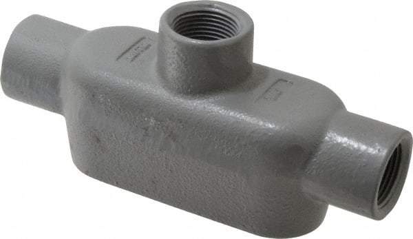 Hubbell Killark - Form 7, TB Body, 3/4" Trade, IMC, Rigid Iron Conduit Body - Oval, 6-5/16" OAL, 9-1/2 cc Capacity, Gray, Hazardous & Wet Locations - Americas Industrial Supply