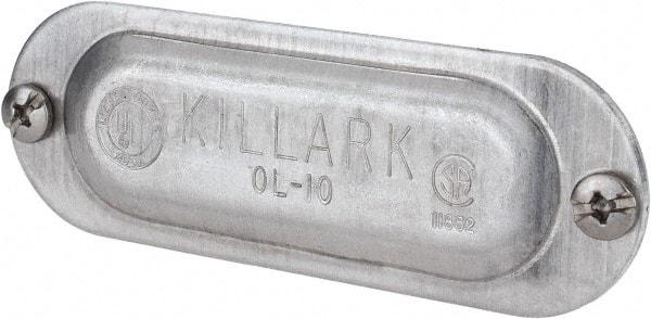 Hubbell Killark - 1/2" Trade, Aluminum Conduit Body Cover Plate - Use with Form 35 Conduit Bodies, Form 85 Conduit Bodies - Americas Industrial Supply