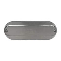 Hubbell Killark - 2-1/2" & 3" Trade, Aluminum Conduit Body Cover Plate - Use with Form 35 Conduit Bodies, Form 85 Conduit Bodies - Americas Industrial Supply