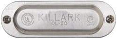 Hubbell Killark - 3/4" Trade, Aluminum Conduit Body Cover Plate - Use with Form 35 Conduit Bodies, Form 85 Conduit Bodies - Americas Industrial Supply