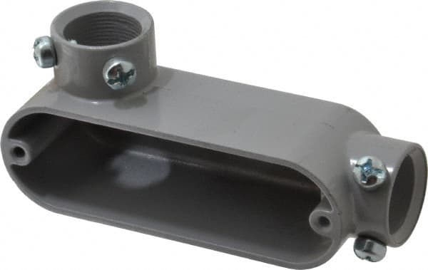 Hubbell Killark - LL Body, 3/4" Trade, EMT Aluminum Conduit Body - Oval, 5-1/8" OAL, Dry Locations - Americas Industrial Supply